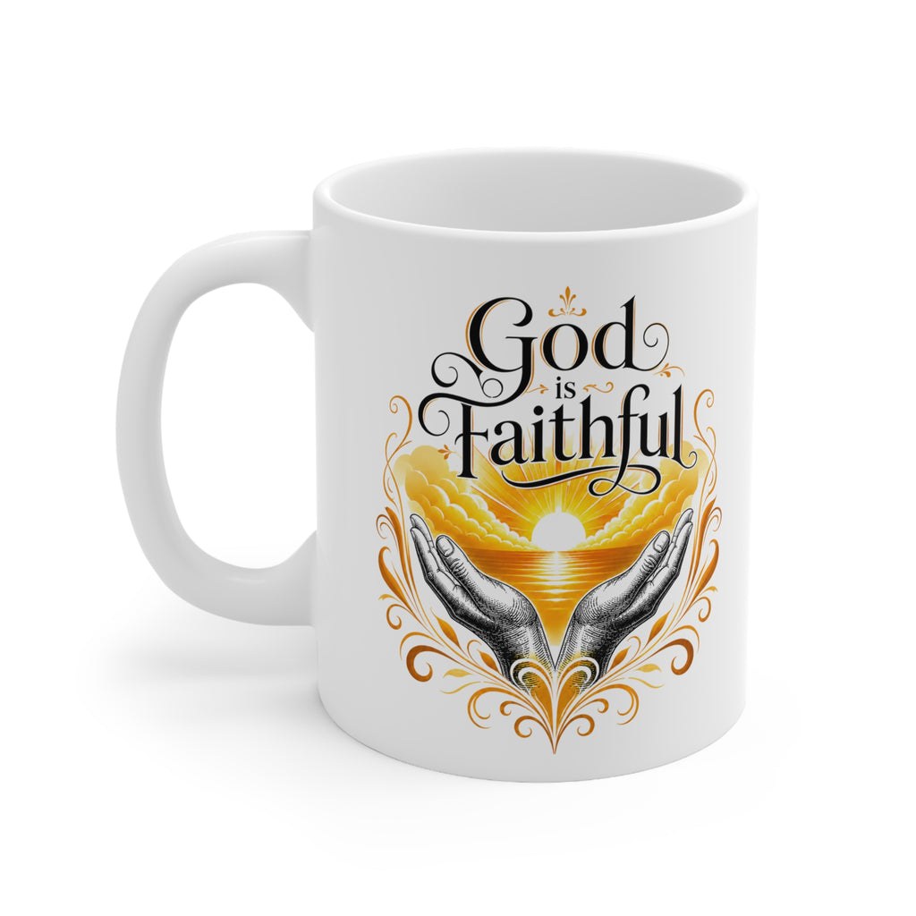 God Is Faithful Christian Mug
