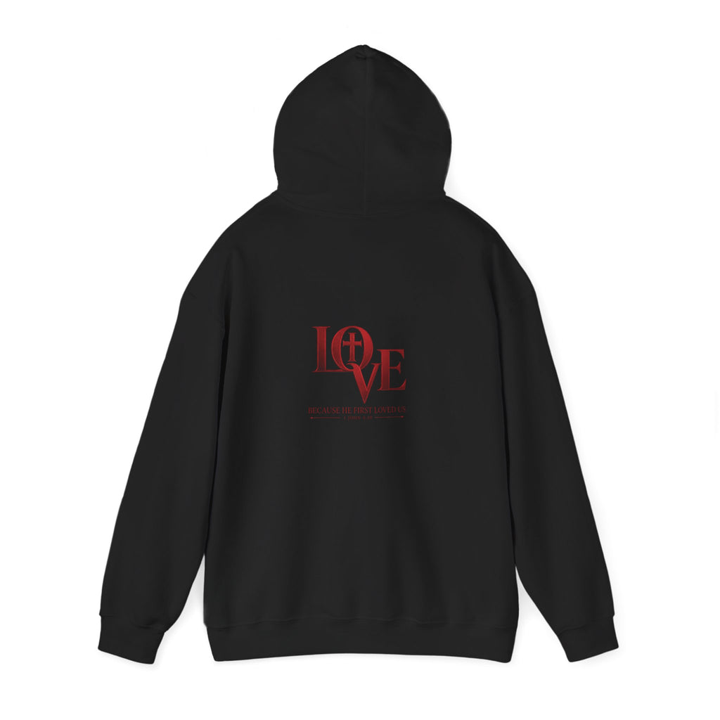 LOVE Christian Hoodie | 1 John 4:19 Bible Verse Hoodie